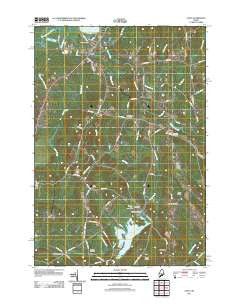 Unity Maine Historical topographic map, 1:24000 scale, 7.5 X 7.5 Minute, Year 2011