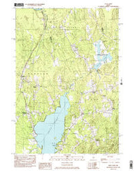 Unity Pond Maine Historical topographic map, 1:24000 scale, 7.5 X 7.5 Minute, Year 1982