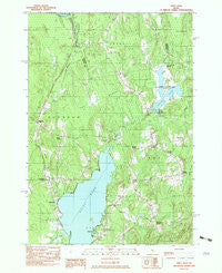 Unity Pond Maine Historical topographic map, 1:24000 scale, 7.5 X 7.5 Minute, Year 1982