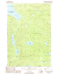 Upper Russell Pond Maine Historical topographic map, 1:24000 scale, 7.5 X 7.5 Minute, Year 1989