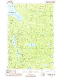 Upper Russell Pond Maine Historical topographic map, 1:24000 scale, 7.5 X 7.5 Minute, Year 1989