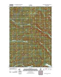 Upper McNally Pond Maine Historical topographic map, 1:24000 scale, 7.5 X 7.5 Minute, Year 2011
