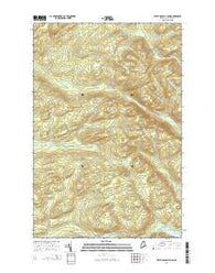 Upper McNally Pond Maine Current topographic map, 1:24000 scale, 7.5 X 7.5 Minute, Year 2014