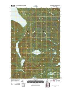 Upper Russell Pond Maine Historical topographic map, 1:24000 scale, 7.5 X 7.5 Minute, Year 2011