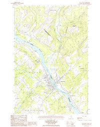 Van Buren Maine Historical topographic map, 1:24000 scale, 7.5 X 7.5 Minute, Year 1986