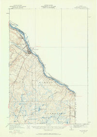 Van Buren Maine Historical topographic map, 1:62500 scale, 15 X 15 Minute, Year 1951
