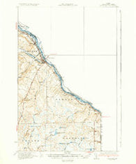Van Buren Maine Historical topographic map, 1:62500 scale, 15 X 15 Minute, Year 1934