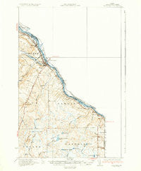 Van Buren Maine Historical topographic map, 1:62500 scale, 15 X 15 Minute, Year 1934