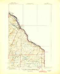 Van Buren Maine Historical topographic map, 1:62500 scale, 15 X 15 Minute, Year 1934