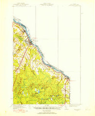 Van Buren Maine Historical topographic map, 1:62500 scale, 15 X 15 Minute, Year 1951