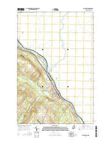 Van Buren Maine Current topographic map, 1:24000 scale, 7.5 X 7.5 Minute, Year 2014