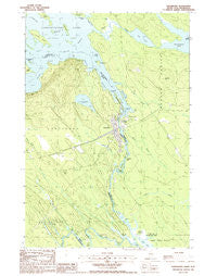 Vanceboro Maine Historical topographic map, 1:24000 scale, 7.5 X 7.5 Minute, Year 1988