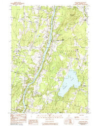 Vassalboro Maine Historical topographic map, 1:24000 scale, 7.5 X 7.5 Minute, Year 1983