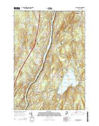Vassalboro Maine Current topographic map, 1:24000 scale, 7.5 X 7.5 Minute, Year 2014
