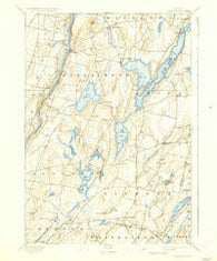 Vassalboro Maine Historical topographic map, 1:62500 scale, 15 X 15 Minute, Year 1898