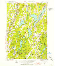 Vassalboro Maine Historical topographic map, 1:62500 scale, 15 X 15 Minute, Year 1941