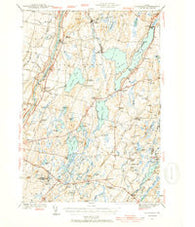 Vassalboro Maine Historical topographic map, 1:62500 scale, 15 X 15 Minute, Year 1941