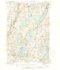 Vassalboro Maine Historical topographic map, 1:62500 scale, 15 X 15 Minute, Year 1941