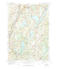 Vassalboro Maine Historical topographic map, 1:62500 scale, 15 X 15 Minute, Year 1956