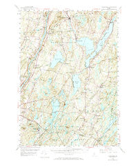 Vassalboro Maine Historical topographic map, 1:62500 scale, 15 X 15 Minute, Year 1956