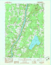 Vassalboro Maine Historical topographic map, 1:24000 scale, 7.5 X 7.5 Minute, Year 1983