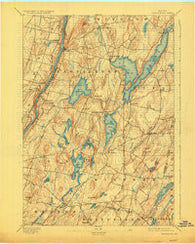 Vassalboro Maine Historical topographic map, 1:62500 scale, 15 X 15 Minute, Year 1893