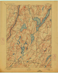 Vassalboro Maine Historical topographic map, 1:62500 scale, 15 X 15 Minute, Year 1893