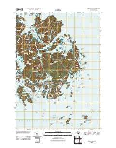 Vinalhaven Maine Historical topographic map, 1:24000 scale, 7.5 X 7.5 Minute, Year 2011