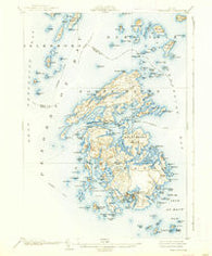 Vinalhaven Maine Historical topographic map, 1:62500 scale, 15 X 15 Minute, Year 1904