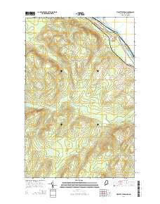 Violette Stream Maine Current topographic map, 1:24000 scale, 7.5 X 7.5 Minute, Year 2014