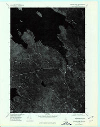 Wabassus Lake NE Maine Historical topographic map, 1:24000 scale, 7.5 X 7.5 Minute, Year 1975