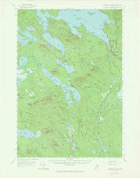 Wabassus Lake Maine Historical topographic map, 1:62500 scale, 15 X 15 Minute, Year 1963