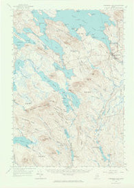 Wabassus Lake Maine Historical topographic map, 1:62500 scale, 15 X 15 Minute, Year 1963