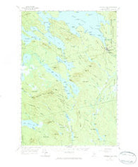 Wabassus Lake Maine Historical topographic map, 1:62500 scale, 15 X 15 Minute, Year 1953