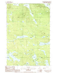 Wadleigh Mountain Maine Historical topographic map, 1:24000 scale, 7.5 X 7.5 Minute, Year 1988