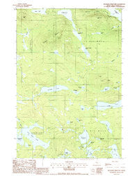 Wadleigh Mountain Maine Historical topographic map, 1:24000 scale, 7.5 X 7.5 Minute, Year 1988