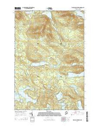 Wadleigh Mountain Maine Current topographic map, 1:24000 scale, 7.5 X 7.5 Minute, Year 2014