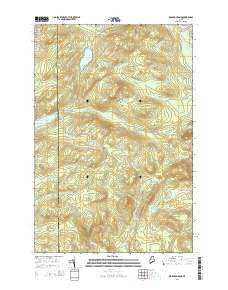 Wadleigh Pond Maine Current topographic map, 1:24000 scale, 7.5 X 7.5 Minute, Year 2014