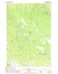 Waite Maine Historical topographic map, 1:24000 scale, 7.5 X 7.5 Minute, Year 1988