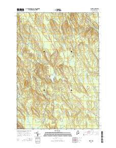 Waite Maine Current topographic map, 1:24000 scale, 7.5 X 7.5 Minute, Year 2014