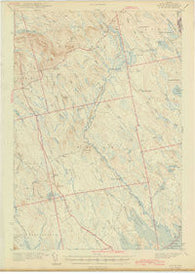 Waite Maine Historical topographic map, 1:62500 scale, 15 X 15 Minute, Year 1942