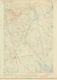 Waite Maine Historical topographic map, 1:62500 scale, 15 X 15 Minute, Year 1942