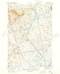 Waite Maine Historical topographic map, 1:62500 scale, 15 X 15 Minute, Year 1942