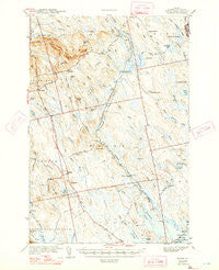 Waite Maine Historical topographic map, 1:62500 scale, 15 X 15 Minute, Year 1942