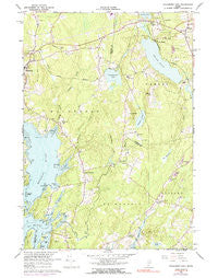 Waldoboro East Maine Historical topographic map, 1:24000 scale, 7.5 X 7.5 Minute, Year 1965