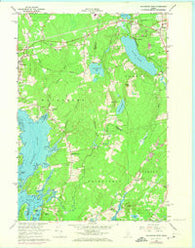 Waldoboro East Maine Historical topographic map, 1:24000 scale, 7.5 X 7.5 Minute, Year 1965
