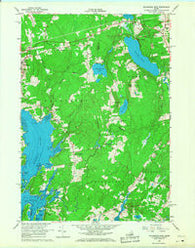 Waldoboro East Maine Historical topographic map, 1:24000 scale, 7.5 X 7.5 Minute, Year 1965