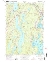 Waldoboro West Maine Historical topographic map, 1:24000 scale, 7.5 X 7.5 Minute, Year 1965