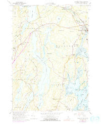 Waldoboro West Maine Historical topographic map, 1:24000 scale, 7.5 X 7.5 Minute, Year 1965