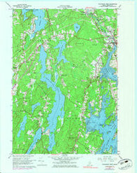 Waldoboro West Maine Historical topographic map, 1:24000 scale, 7.5 X 7.5 Minute, Year 1965